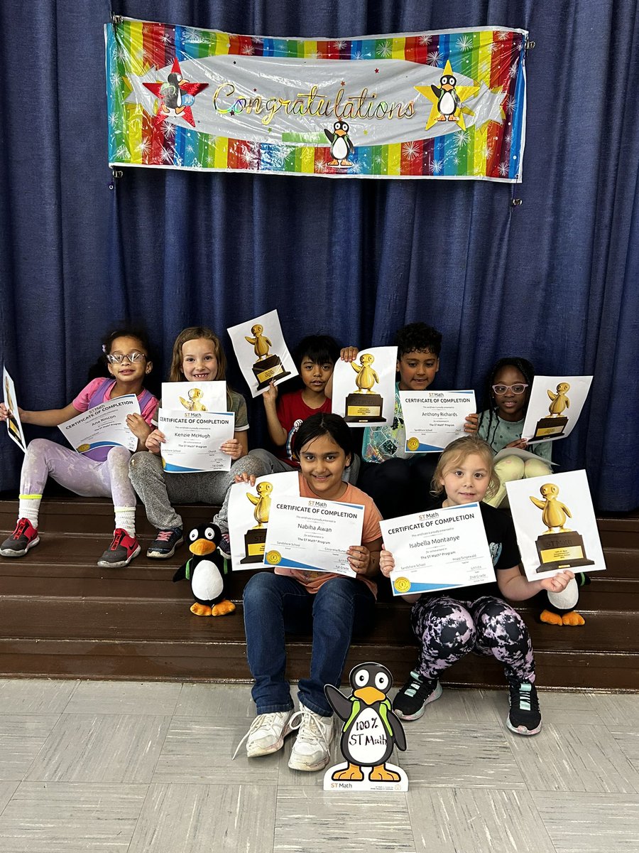 Looks who’s been added to the 100% <a href="/STMath/">ST Math Educator? Follow us on MINDEduOrg!</a> club!! 40% of <a href="/MOSandshore/">Mount Olive Sandshore School</a> students have achieved this status. Congratulations all!!!! 🐧 Well done!!! <a href="/kristymc24/">𝒦𝓇𝒾𝓈𝓉𝓎 𝑀𝒸𝐹𝒶𝓇𝓁𝒶𝓃𝑒</a> <a href="/Jen1Curry/">Jennifer Curry</a>