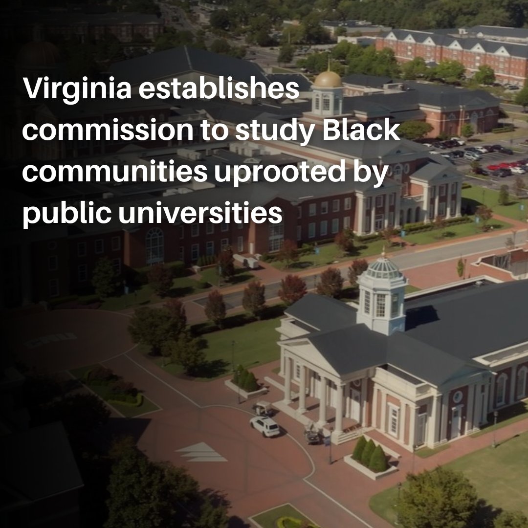 The recently approved Virginia budget includes nearly $60,000 over the next two years for a commission to study the disruption public college and university expansions have had on Black communities. Read more here: tinyurl.com/4ber3ytu @VCIJ_Tweet @propublica @HansenLouis