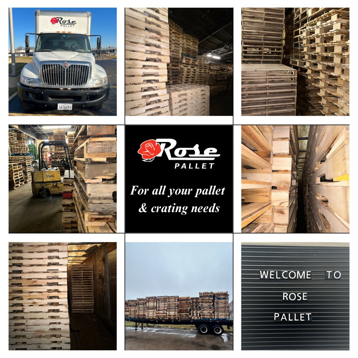 Supporting you one delivery at a time!

#MadeInAmerica #WoodPallets #MaterialHandling #ShippingCrates #AmericanMade