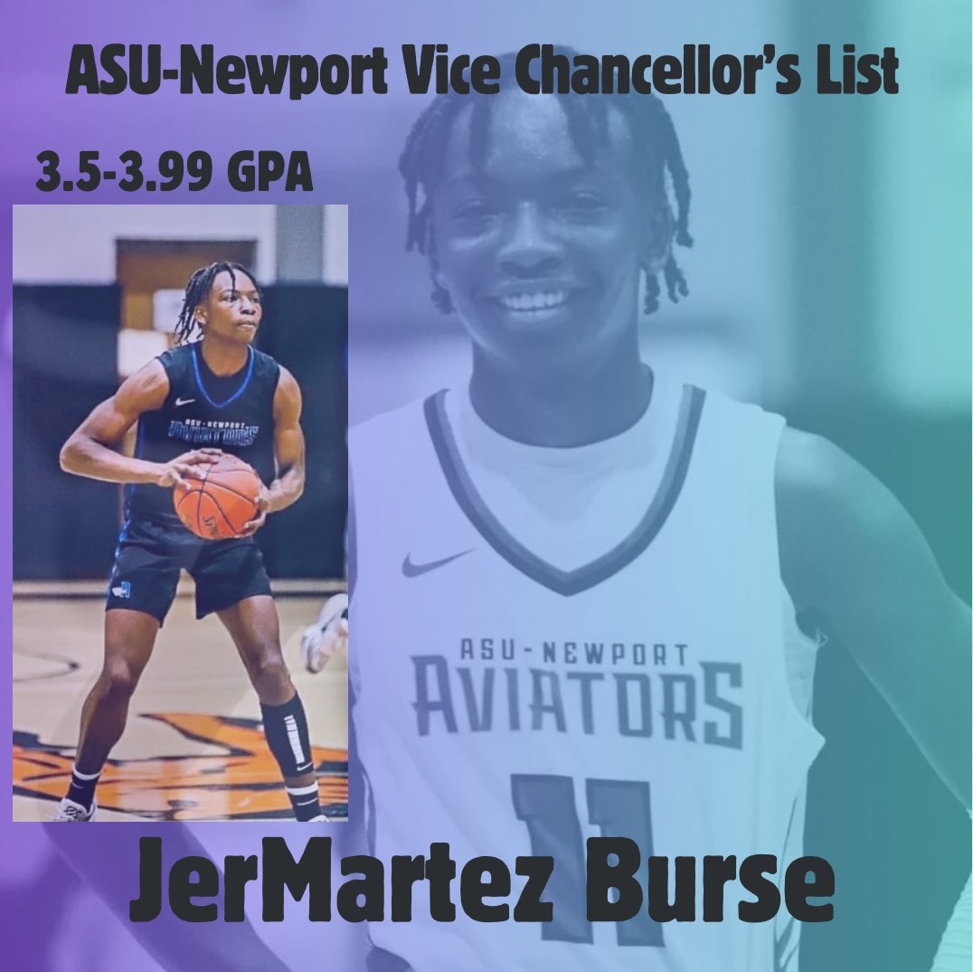 Scholar Baller Alert 🚨 

Congrats and excellent work on a great spring semester in the classroom, @mburse_11 !!!

The 6’5 PG/Guard averaged 10ppg, 3.7rpg, 2apg in the 23-24 inaugural season at ASUN! 
#scholar #baller #stayfly #flight #hooper