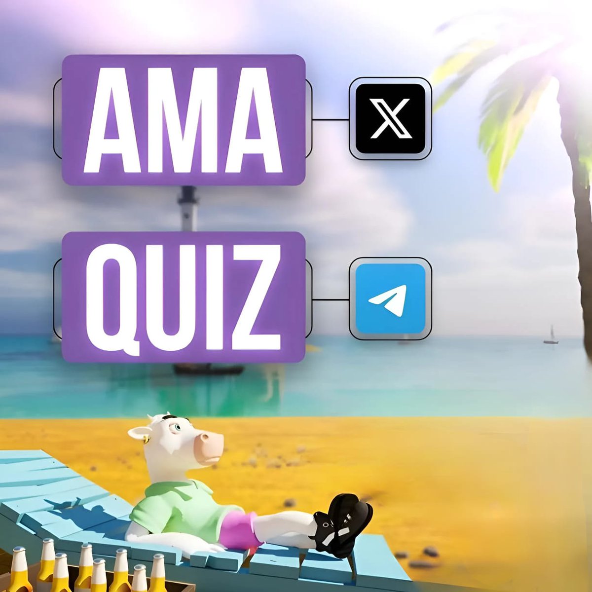 Hey guys, catch up with us for an AMA on 21st May at 14:30 UTC. Win exciting rewards by joining the Live Community Quiz! #AMA #Cowparadise