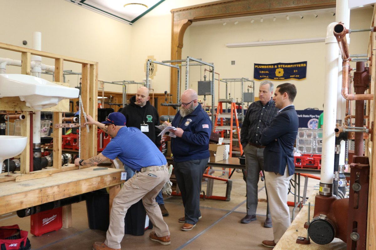 Last week I visited Local 21 Plumbers & Steamfitters in Peekskill to observe the New York State Pipe Trade Apprenticeship Competition. Apprenticeships are another form of higher education and we are lucky to have such great construction trades who call the Hudson Valley home!