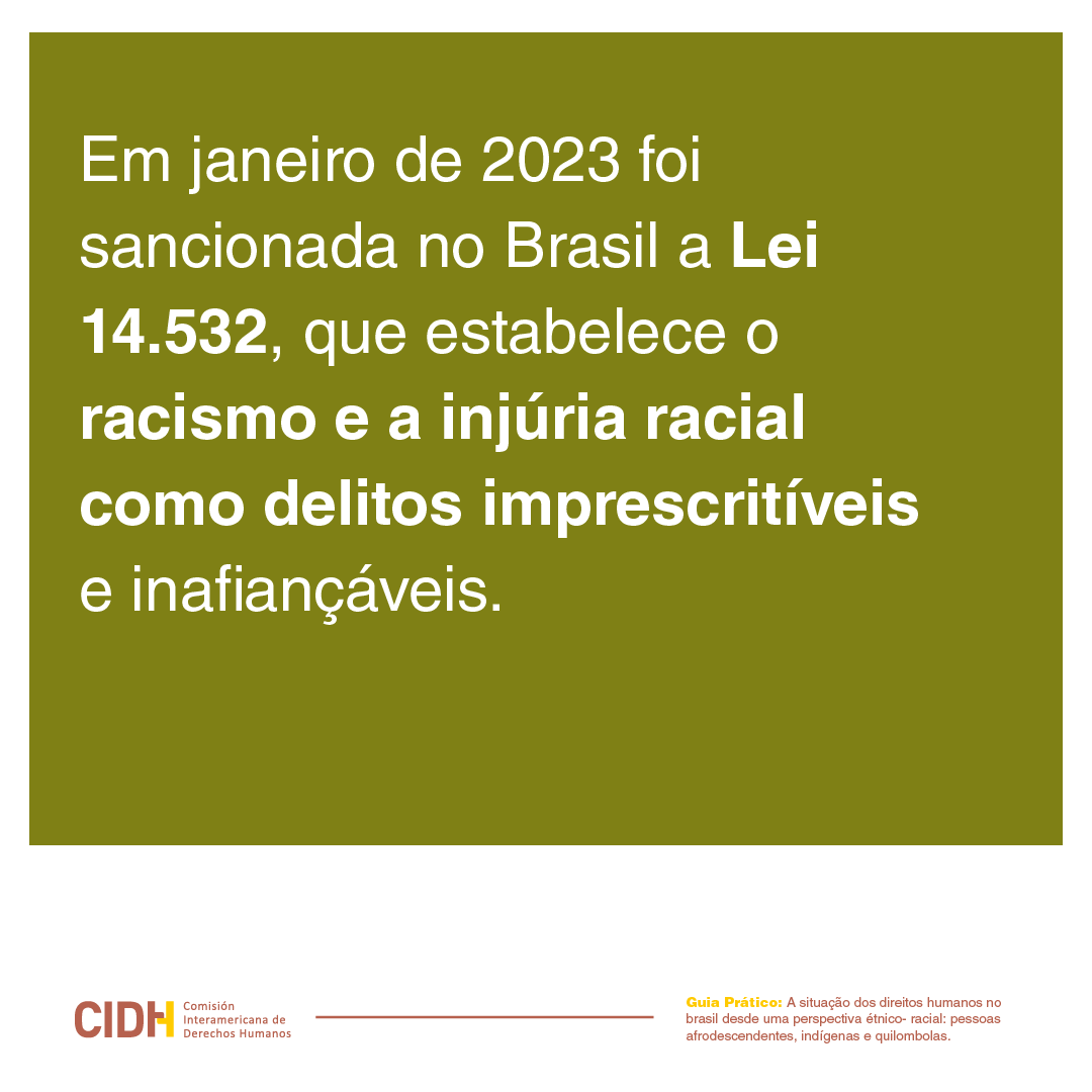 O Estado e a Justiça do Brasil devem trabalhar em conjunto para desconstruir a violência racial herdada do passado de escravidão, e avançar na garantia do direito à segurança de pessoas afrodescendentes, indígenas e quilombolas. Mais no guia AfroBrasil👉bit.ly/4fr0BraPT