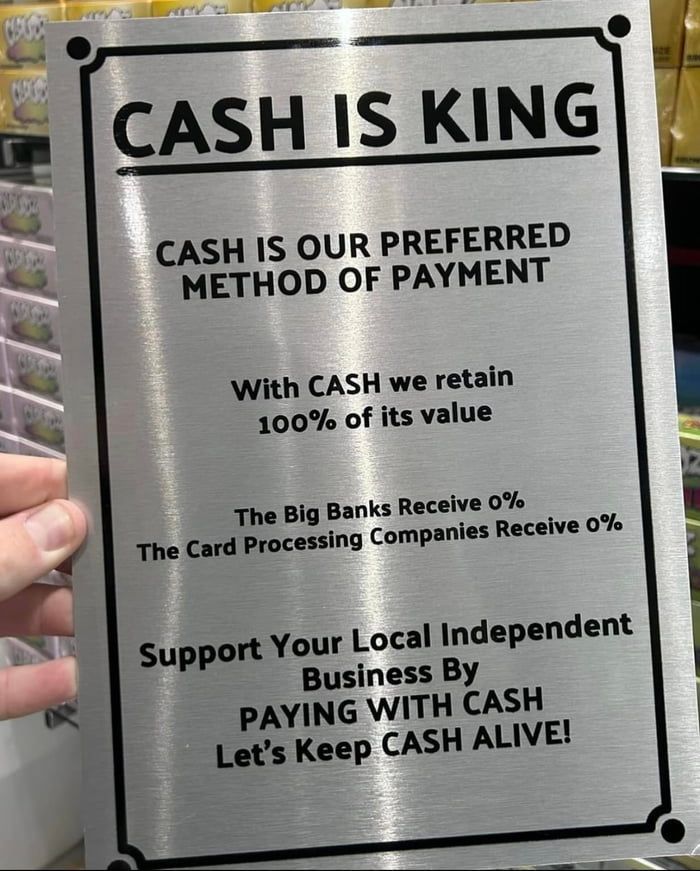 Cash is king 😁