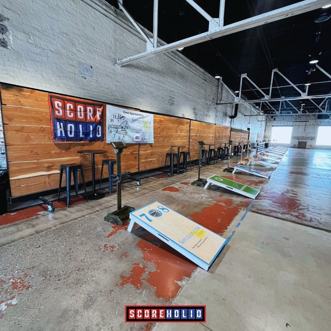 scoreholio's tweet image. The views from 708 Cornhole 👀