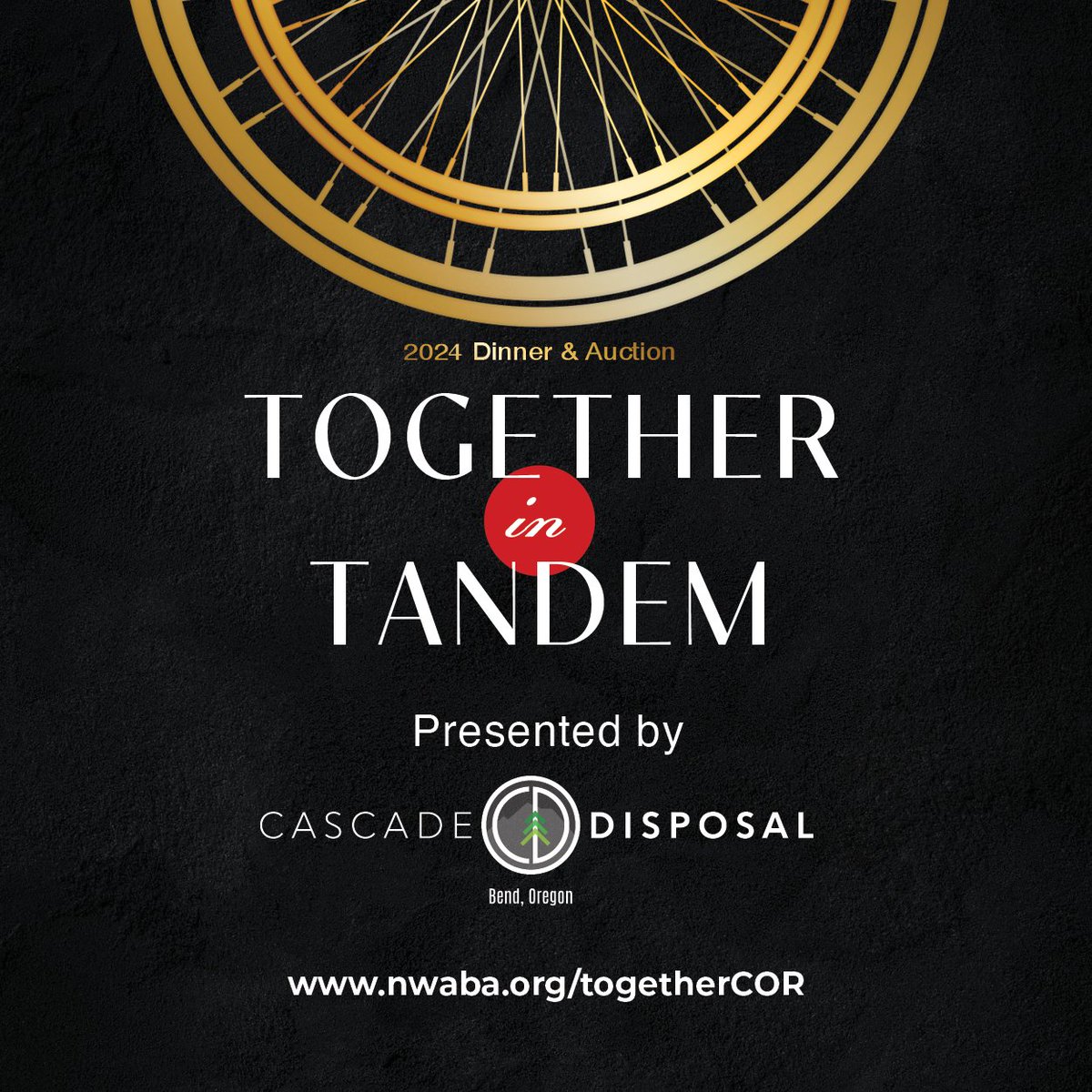 Thank you to #CascadeDisposal for your continued support of our programs &amp; athletes in #CentralOregon as our #presentingsponsor at our first ever #TogetherInTandem dinner &amp; auction in #Bend. See you Thursday! #nwaba #nwblindathletes
