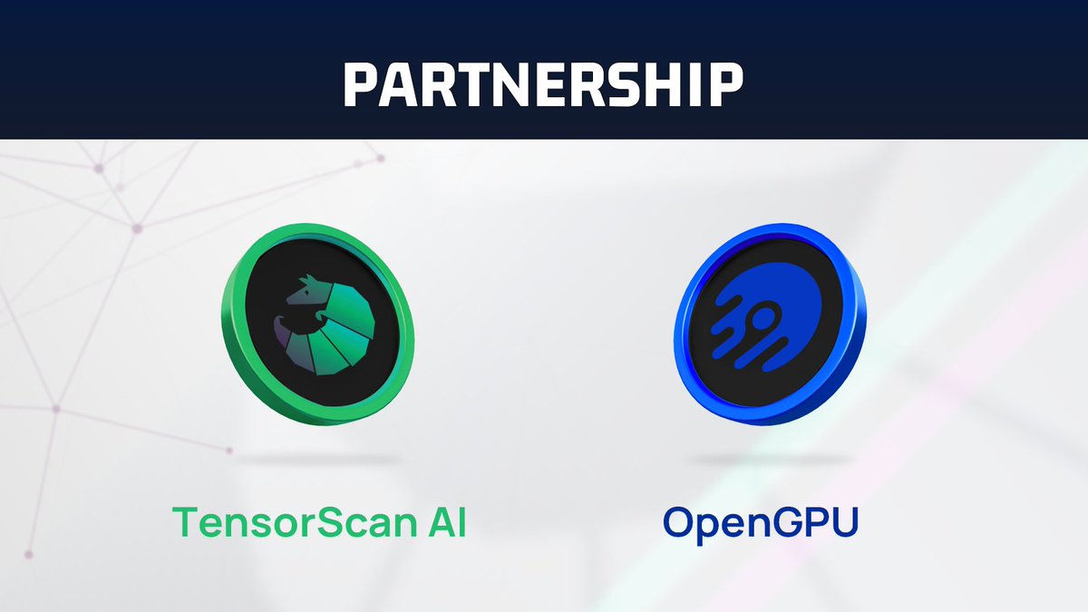 TensorScan AI (@tensorscanai) on Twitter photo Exciting News: Our First Customer for TensorScan AI BuyBot!
We are thrilled to announce that our first customer for the TensorScan AI BuyBot is none other than OpenGPU Network! ๐
<a href="/openGPUnetwork/">OpenGPU Network</a>
OpenGPU is a Layer 1 Blockchain designed to revolutionize GPU-related tasks, Exciting News: Our First Customer for TensorScan AI BuyBot!
We are thrilled to announce that our first customer for the TensorScan AI BuyBot is none other than OpenGPU Network! ๐
<a href="/openGPUnetwork/">OpenGPU Network</a>
OpenGPU is a Layer 1 Blockchain designed to revolutionize GPU-related tasks,
