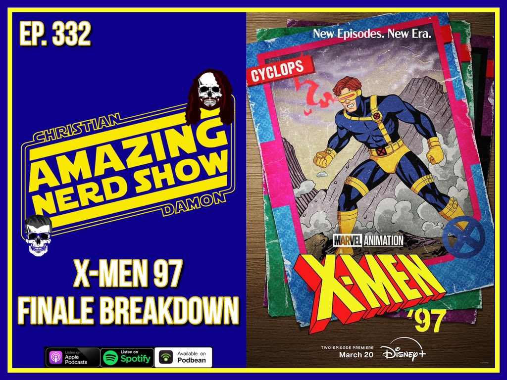 New! Ep 332! This week we breakdown the season finale of #XMen97! We discuss the latest #Marvel #DC & #Horror news & what we learned from the TV Upfronts! Plus it’s our #AEW Week In Review! #podcast #podernfamily #mcu Podbean:bit.ly/3QPVkgz Apple:goo.gl/kLt2S6