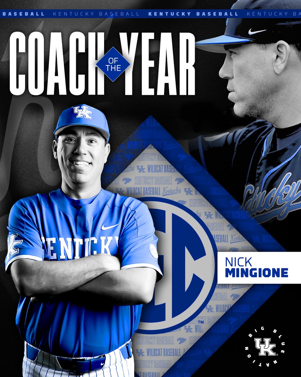 𝐍𝐈𝐂𝐊 𝐌𝐈𝐍𝐆𝐈𝐎𝐍𝐄 (@Coach_Mingione) is your 2024 @SEC Coach of the Year! He now has won twice in his eight seasons as coach.