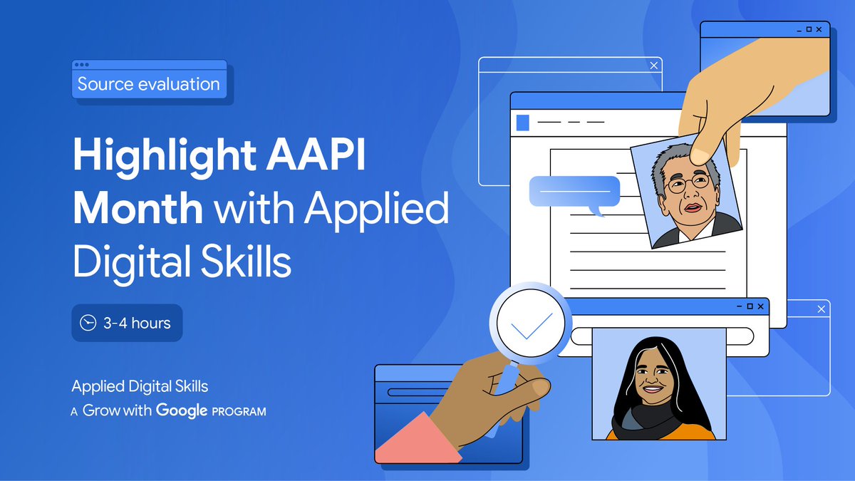 This #AAPIMonth, have students research a notable figure in AAPI history with this #AppliedDigitalSkills lesson that will help them
✅Answer questions
✅Discover new information
✅Identify credible sources: goo.gle/3Q5ALfJ