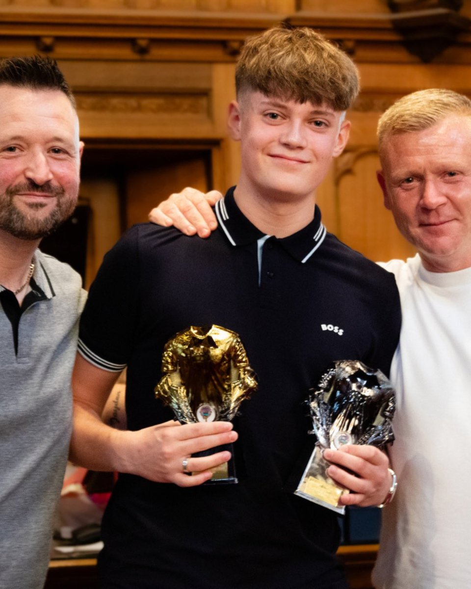 Largs under-16s. Who are our award winners? Alex Renton, Top Goalscorer. Aidan Hodge, Players’ Player of the Year and Player of the Year. And Finlay Watt, Goal of the Season. 🏆 @LargsThistle08s 💪