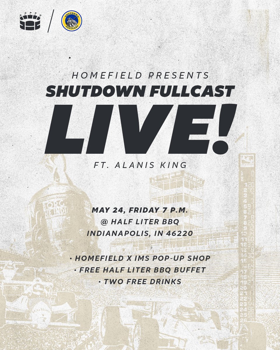 THIS FRIDAY! Homefield x @ShutdownFullcas x @alanisnking Live. Only a few tickets remain! eventbrite.com/e/homefield-pr…