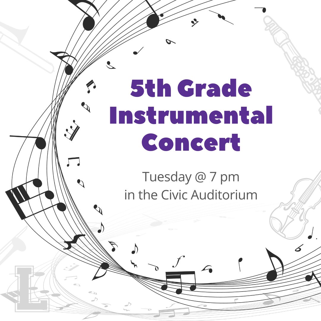 This one's free! Come see beginning instrumentalists show you all they've learned this year! 💜💛🎺🎻