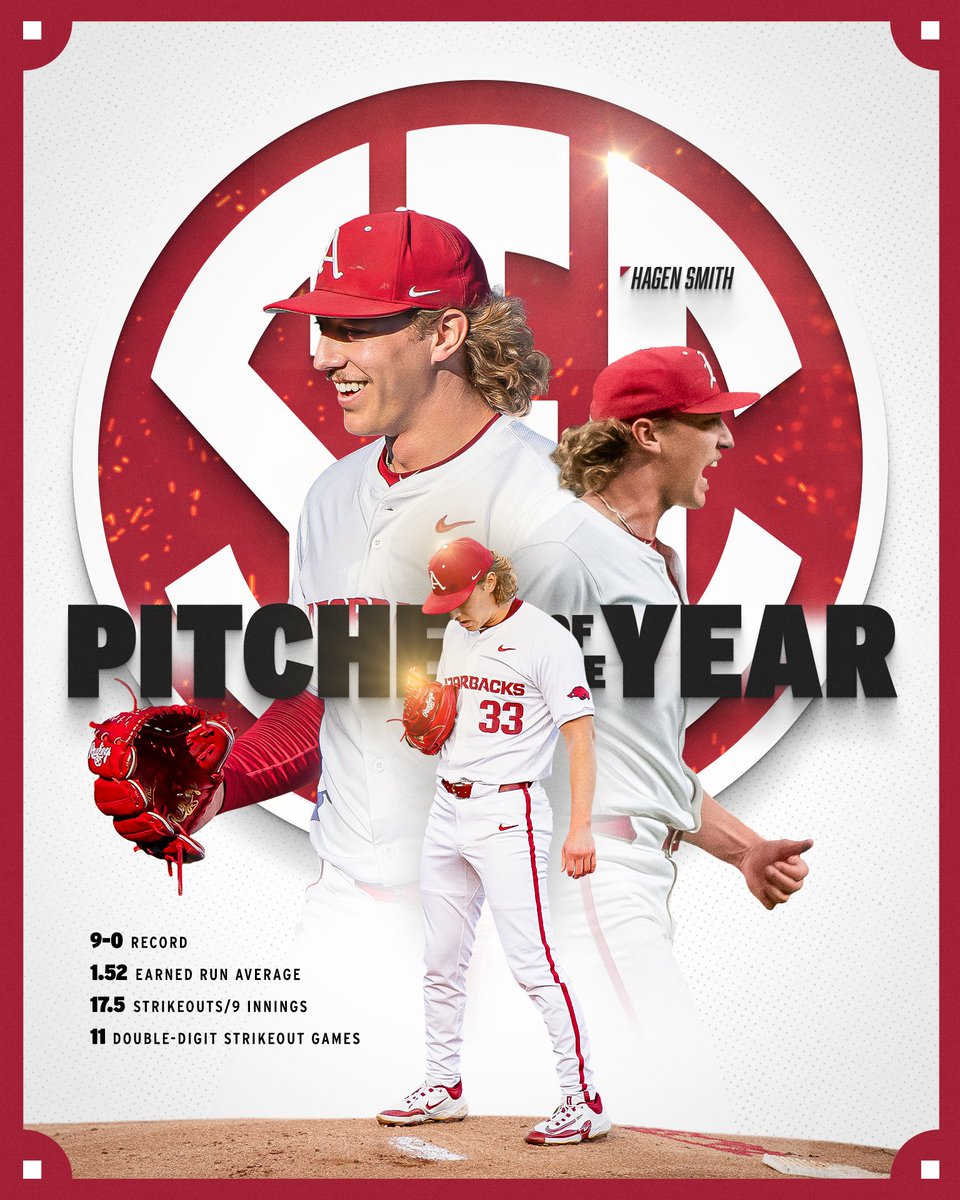 Hagen Smith. SEC Pitcher of the Year.