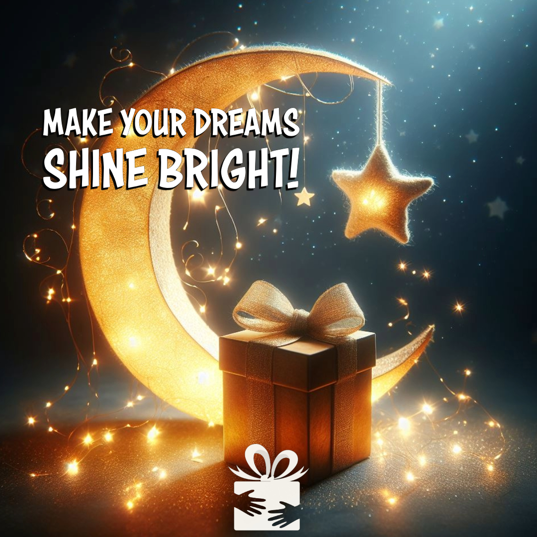 In the darkness, our dreams become beacons of light, guiding us towards a brighter tomorrow. Join our platform and let's illuminate the world with acts of kindness.  
🎁myrightgift.com
#MyRightGift #WishList #DreamsShine #SpreadLight