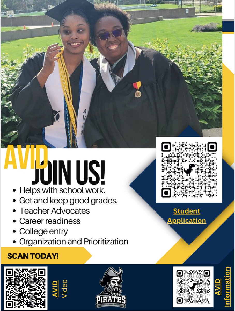 Greetings, 

Come join AVID at Paseo. LET’S GO PIRATES!!!