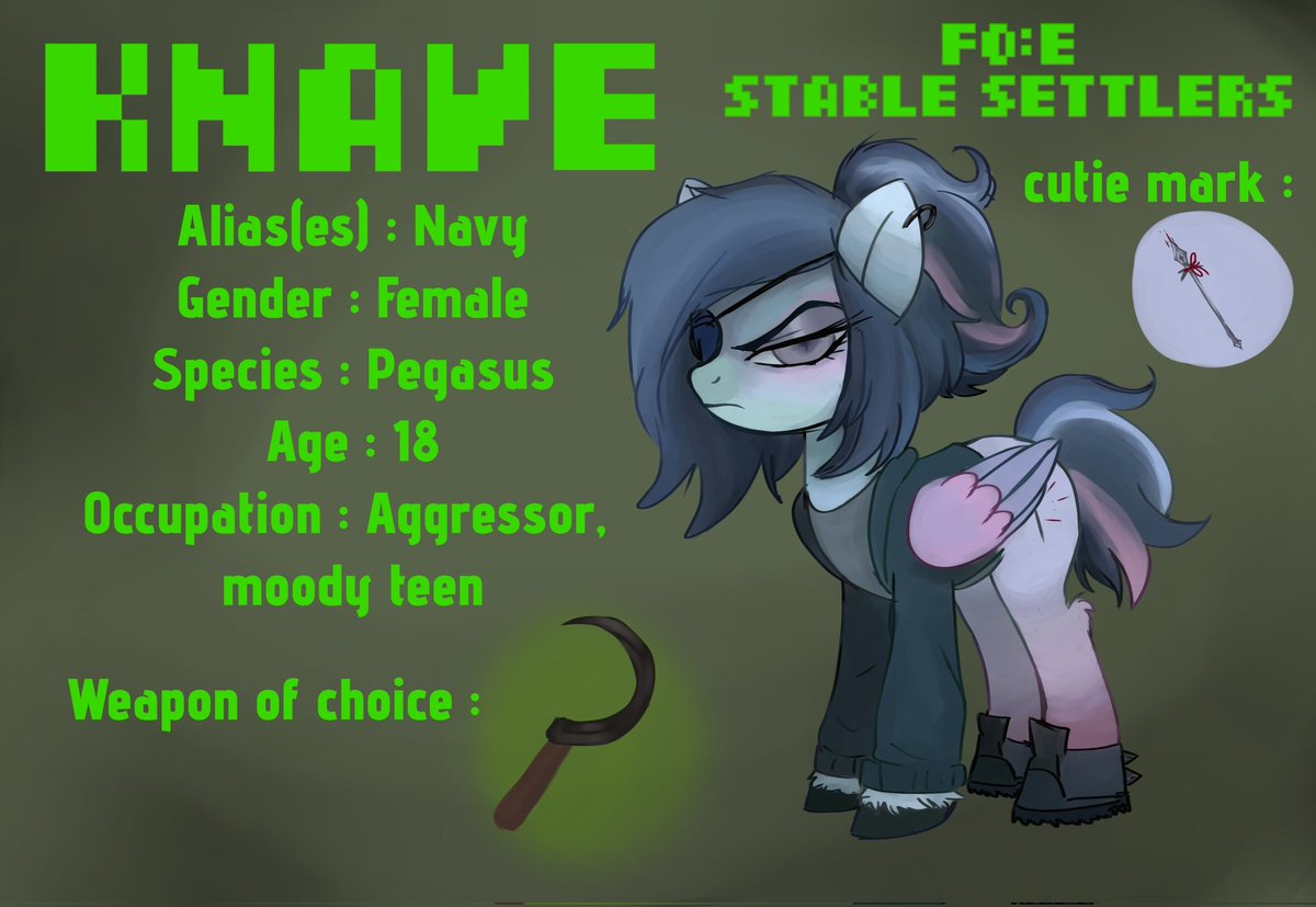 karjballs's tweet photo. meow #fallout #falloutequestria #FOE #kkat #mylittlepony https://t.co/TFf0WLnEbO