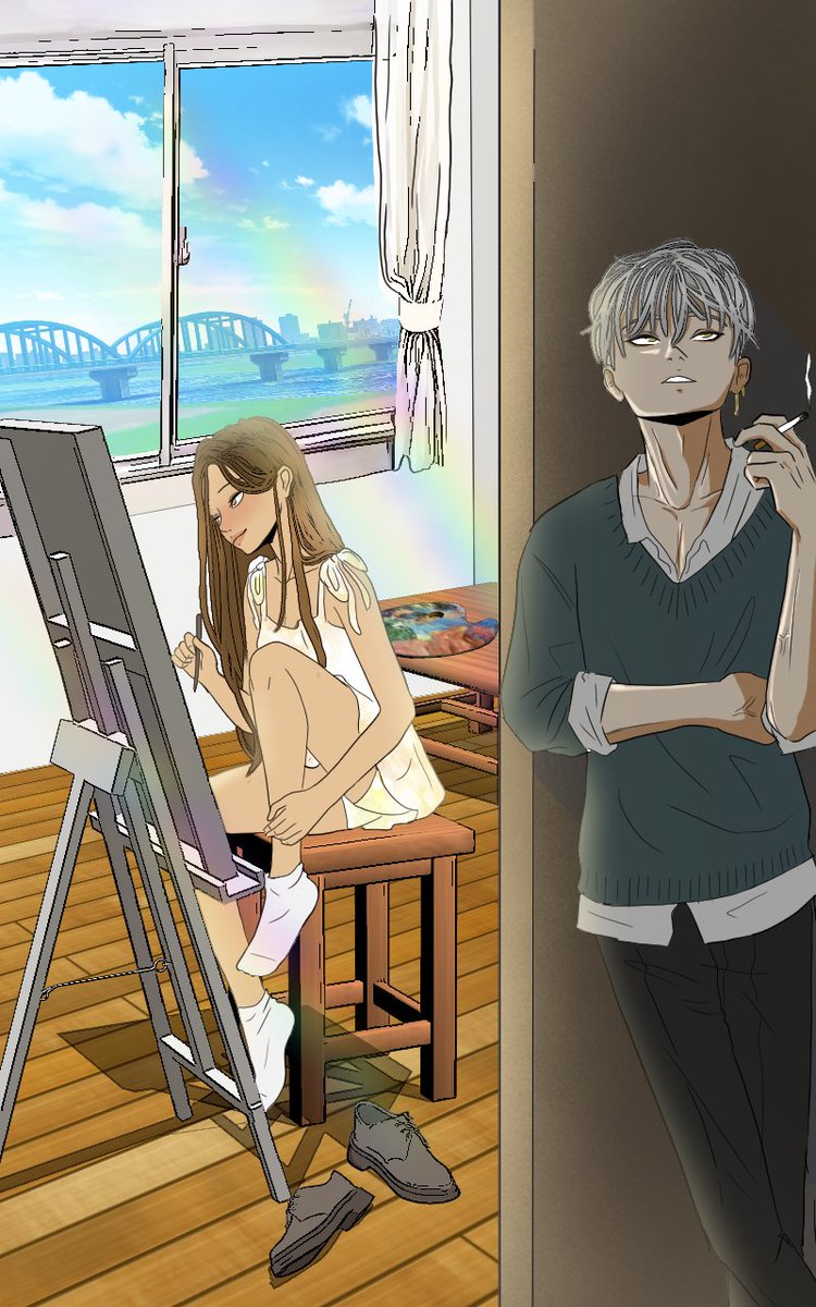 Ccrow65778's tweet photo. @webtooncanvas Summer dress  👗 (actually I don't care)

BAD BOY(friend?)
https://t.co/Oevfy006bA https://t.co/nnIjjWOsAO
