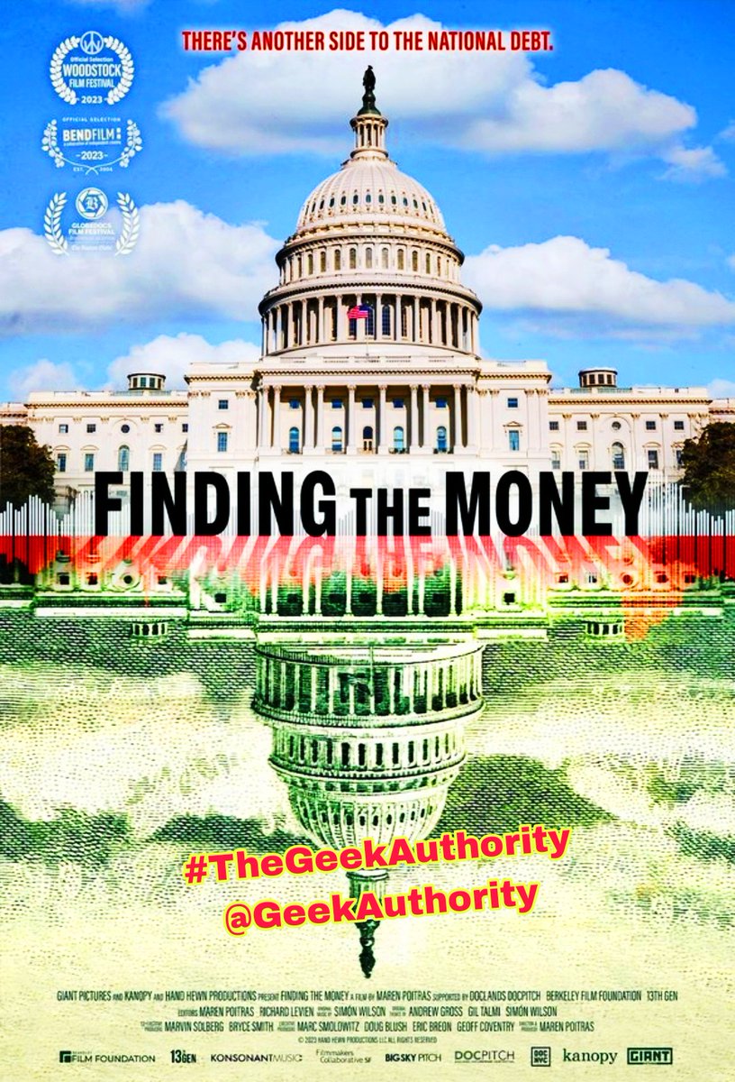 #MovieReview
#FindingTheMoney
🍿 🍿 🍿 🍿 (Out of 5)
Eye-Opening Information On Money And How It Really Works
...Stephanie Kelton's theoretical and touring journey through...‘MMT’, to reframe the national debt debate on its causes, political ties...
instagram.com/p/C7M5pMlyAEU/…