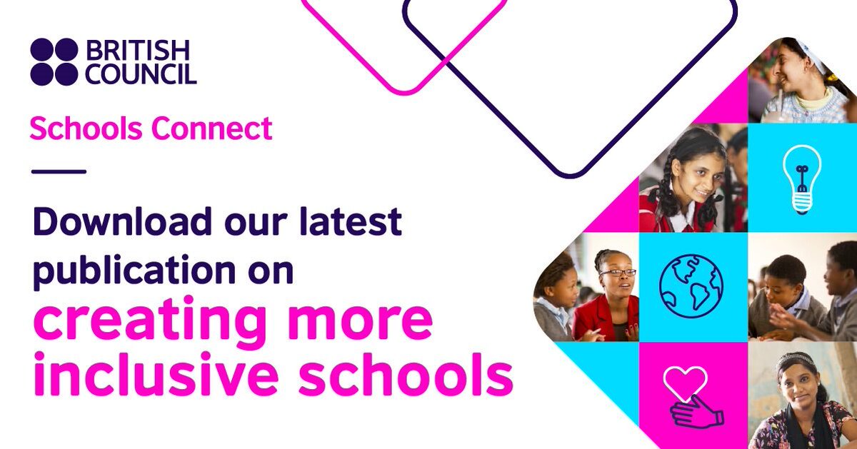 Our schools team @Schools_British published an new report about creating more inclusive schools. It includes articles and case studies from across the world, plus insights from policymakers in India, Lebanon, Pakistan and South Africa. It's available here: britishcouncil.org/research-insig…