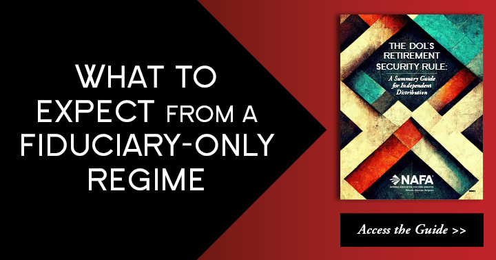 NAFAUSA's tweet image. Our newest guide helps members understand what&apos;s in the @USDOL Retirement Security Rule and amended PTEs &amp;amp; how #independentdistribution will be impacted. Download your copy now, or become an agent member for just $99 with code DOLRSR23! nafa.com/education/agen…
#annuityleadership