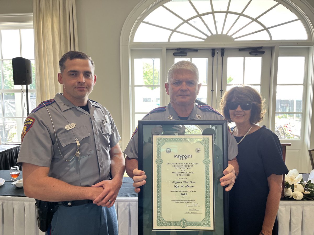 MHPTroopF's tweet photo. Congratulations to our very own Sergeant First Class Trooper, Toy Pharr from Troop F for state-wide Trooper of the Year. Job well done! #CourtesyServiceSafety https://t.co/Yj8LlWjJ1G