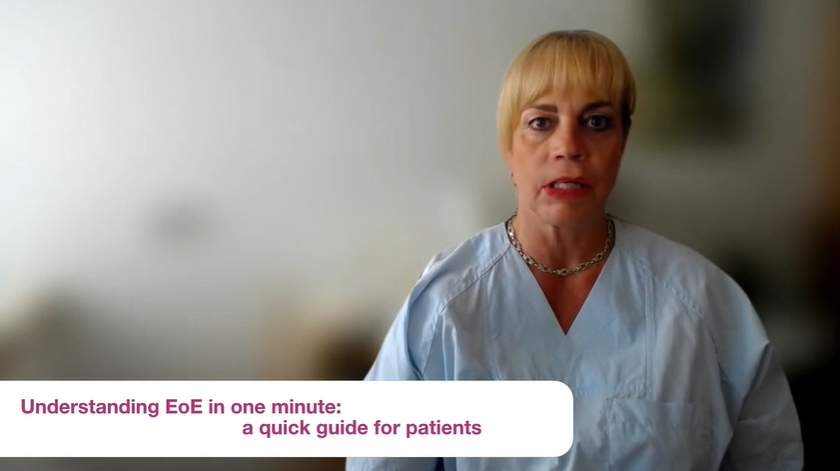 EUREOS_EoE's tweet photo. Do you What is #EoE? Access to 
https://t.co/QJST9butlD and learn from Dr. Ulrike von Arnim in EUREOS' series "Understanding EoE in one minute: a quick guide for patients". Our contribution for #EuropeanEoEDay @aedeseo @AAAAI_org @CharityEos #eosinophil https://t.co/2TYZhPmmHz