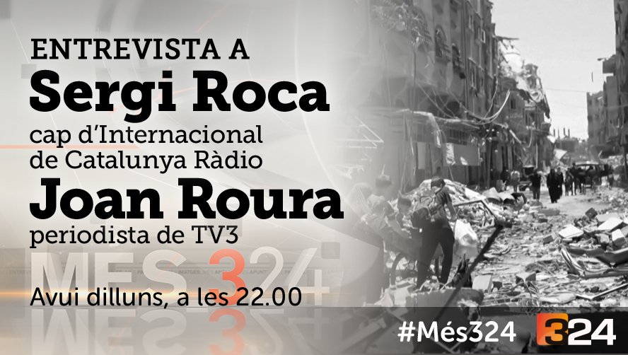 #Més324 22h. @324cat i reemissió a TV3 @som3cat amb @sergirocap i @joanrourav