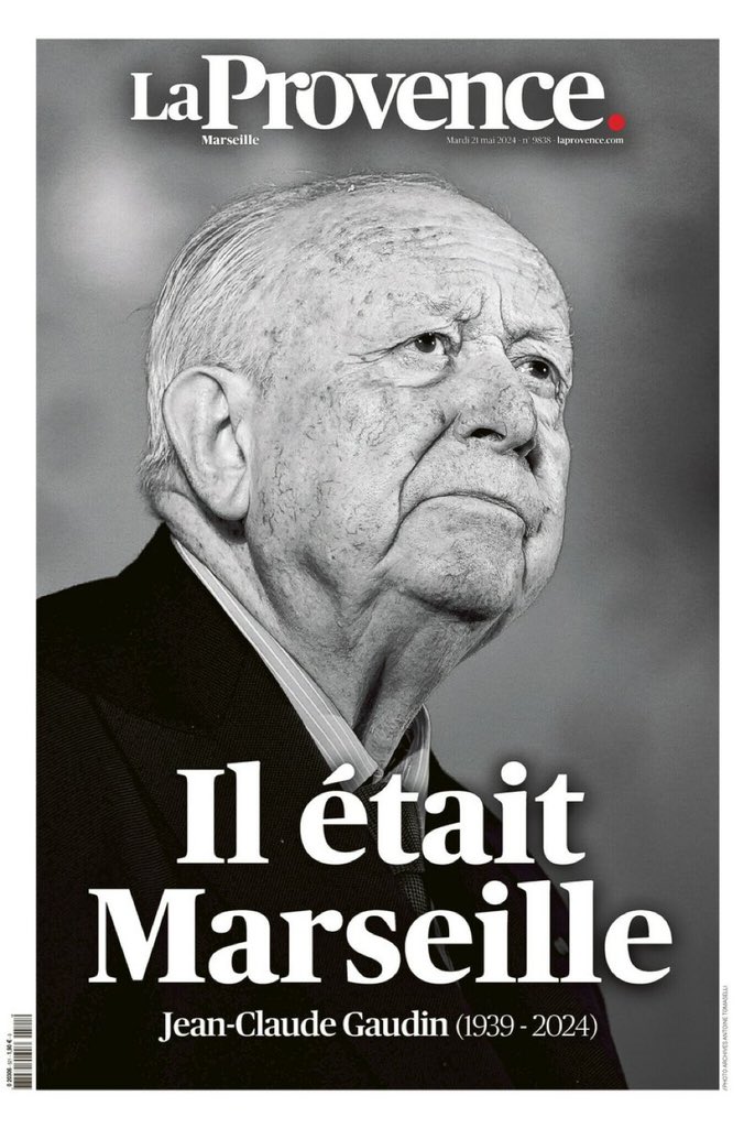 Le dernier Géant à la Une de @laprovence #Gaudin #Marseille