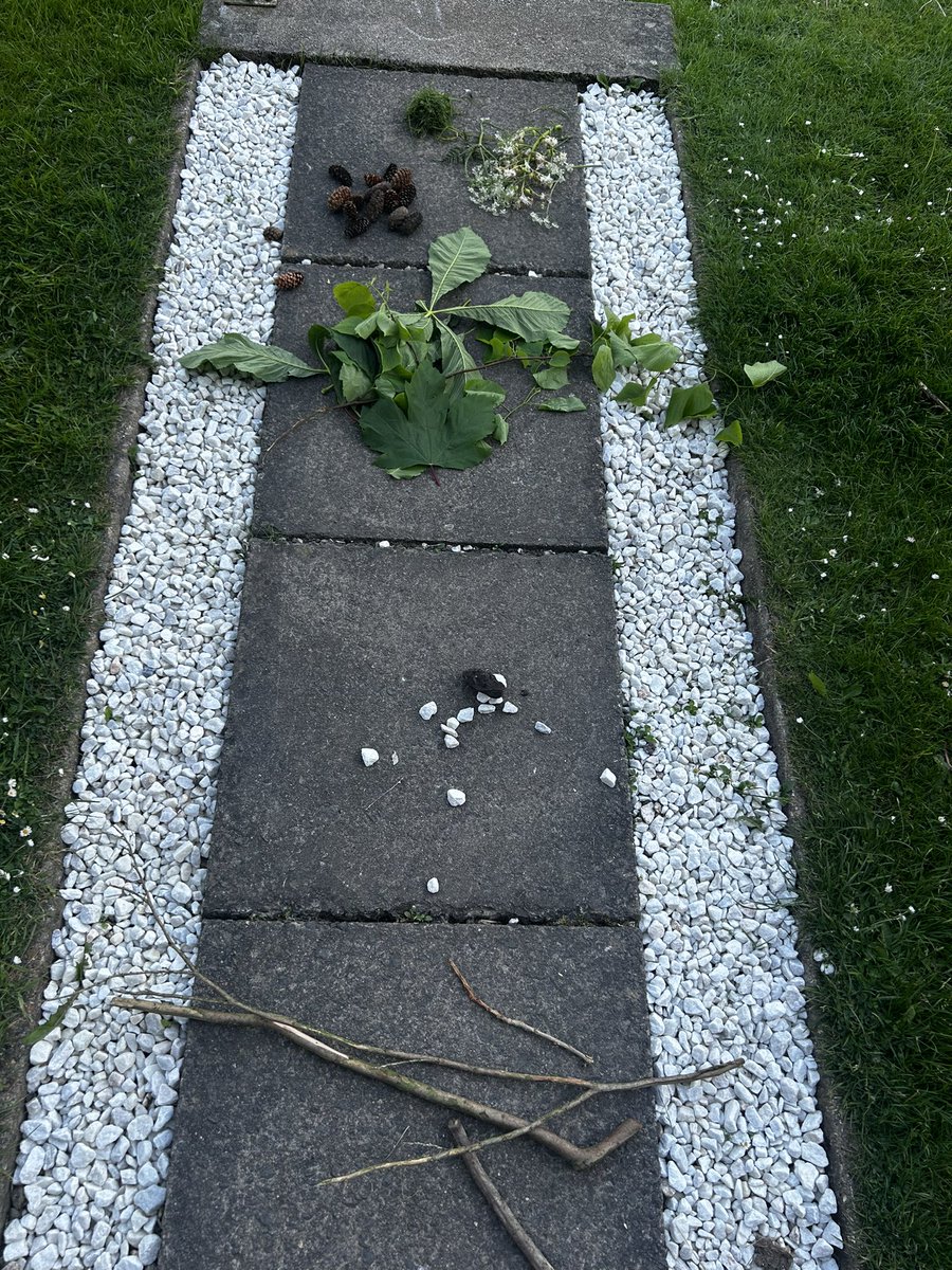 taylorwatt94's tweet photo. Abigail, Logan and Dino walked the dog with Daddy and got a good collection of stuff.  Then their obstacle course they all helped make.. @MurrayPrimaryEK #teamnapier 🤩🥳💛 https://t.co/Q1Fb3aWV14