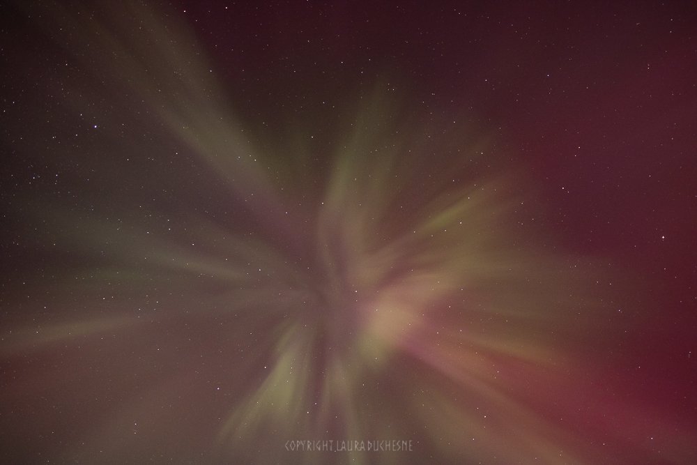 The G5 aurora I've been waiting for 20 years finally arrived on May 10th! See more 📸 here  flickr.com/gp/laurawx/554… #northernlights #AuroraBorealis