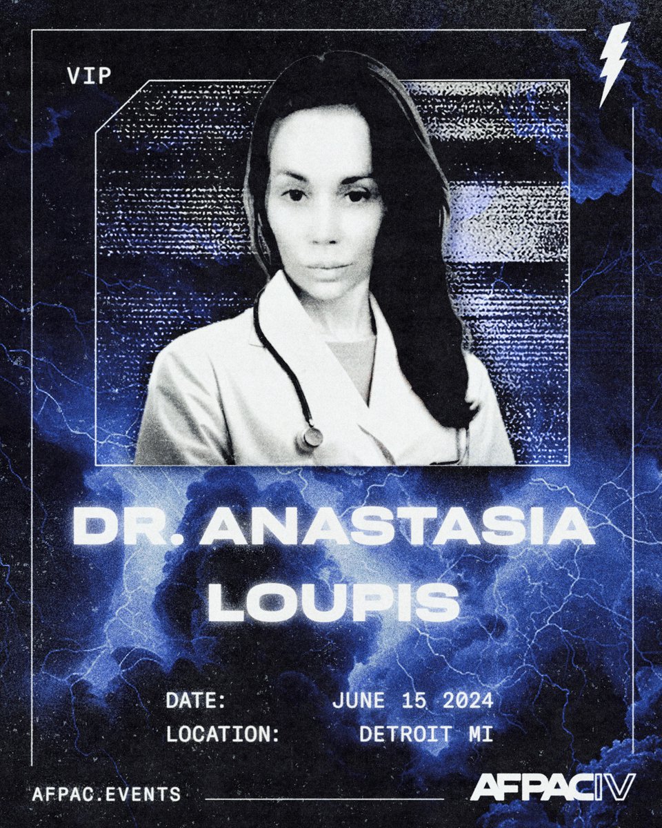 We are thrilled to welcome Dr. Anastasia Loupis (@DrLoupis) as a VIP at AFPAC IV! Join us on June 15th in Detroit, MI!

Sponsors & attendees will have the opportunity to meet our VIPs following the conference.

Secure your tickets here: afpac.events