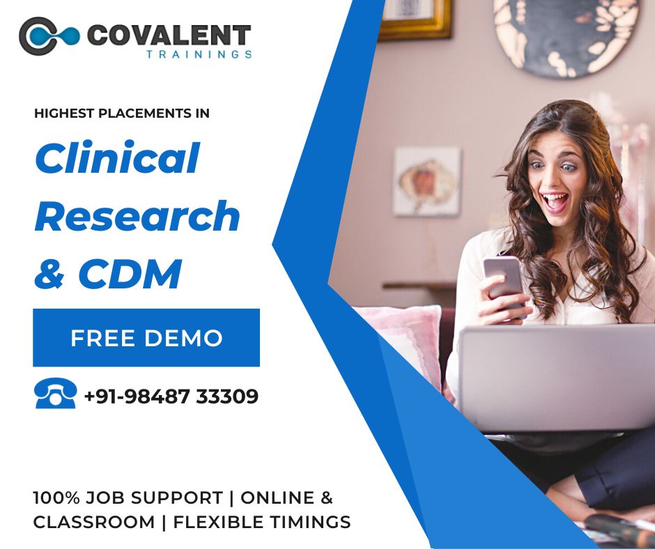 Covalentech's tweet photo. Highest Placements in Clinical Research &amp; Clinical Data Management Since 2000, Join Covalent Trainings. Call +91-9848733309 For Free Demo. Online &amp; Classroom Training with 100% Placements Support. Full Details > https://t.co/jIOlnWounk #training #clinicalresearch #CDM https://t.co/q5sORLeTLd