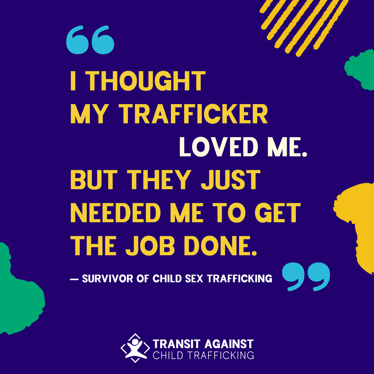 Alexandria rides together against child trafficking. When we #KnowTheSigns of child sex trafficking on public transit, we can safely report suspicious activity. Join us to stop child trafficking: wearepact.org/tact-campaign