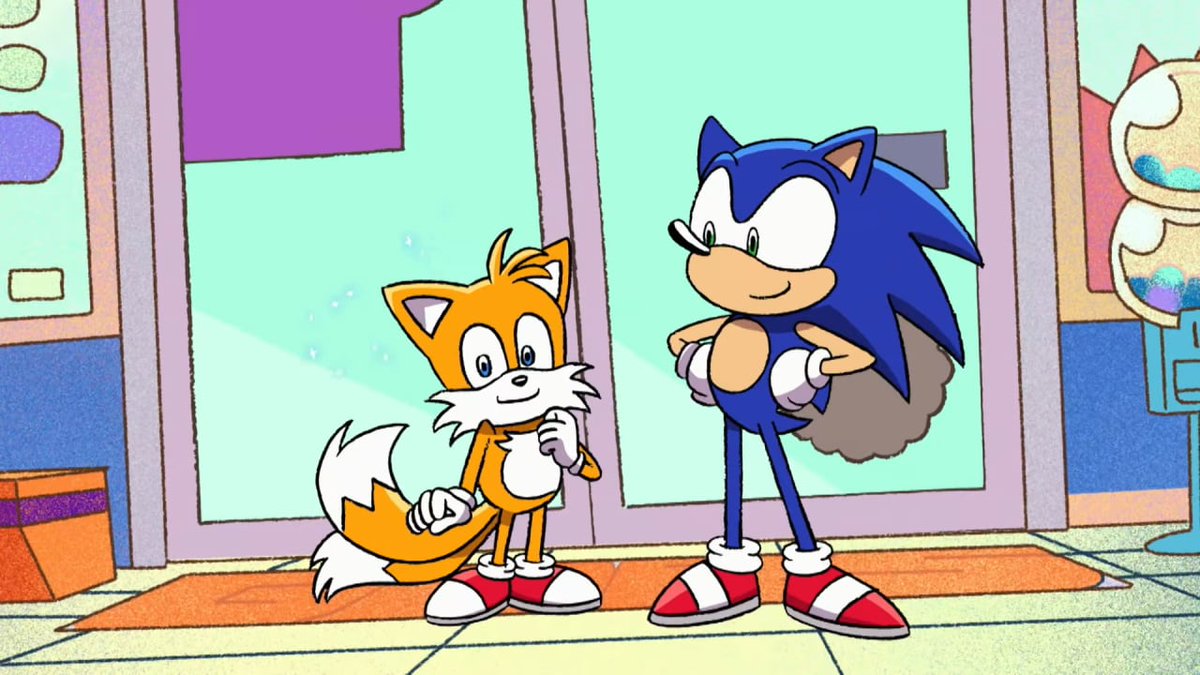 This entire crossover he  was such a jealous boyfriend not even joking pretty sure he was going to make sure ok ko could never steal his boyfriend ever again  also he  really  had good design #sontails #tails #sonic