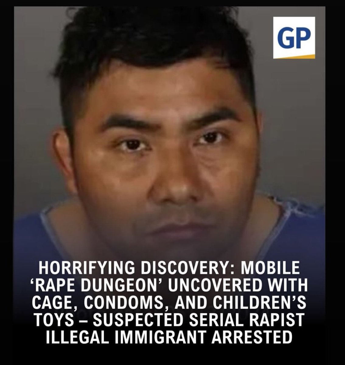 Mobile Rape Dungeon uncovered with cage, condoms, and children toys. Asylum Seeker arrested!!!!