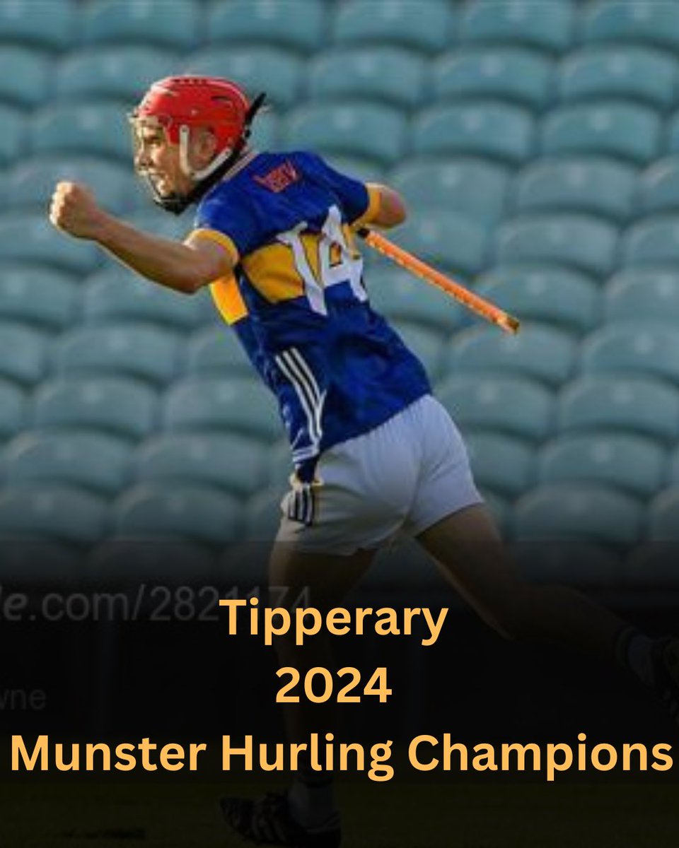 PremierviewPod's tweet photo. Lifting a whole County off the Floor ✅

Winning a 4️⃣2️⃣nd Munster Minor title ✅

Bringing the new John Doyle Cup Home ✅

Into an All Ireland Semifinal ✅

#ripperaryminorhurling https://t.co/7ppRoZWsIz