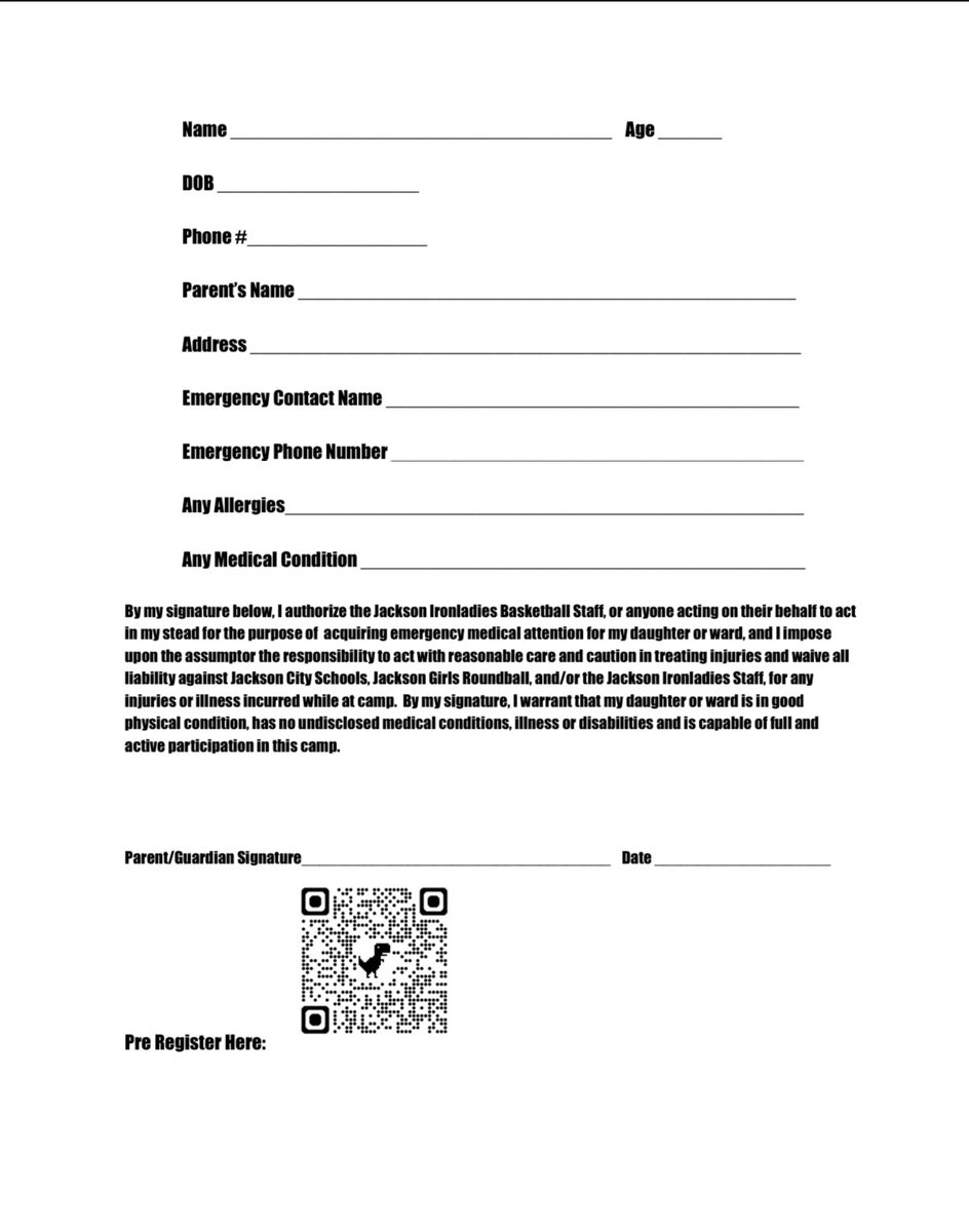 ****Biddy League Camp Info****
Flyers will be sent home with students this week!!!! We hope to see a lot of future Ironladies next week!!!