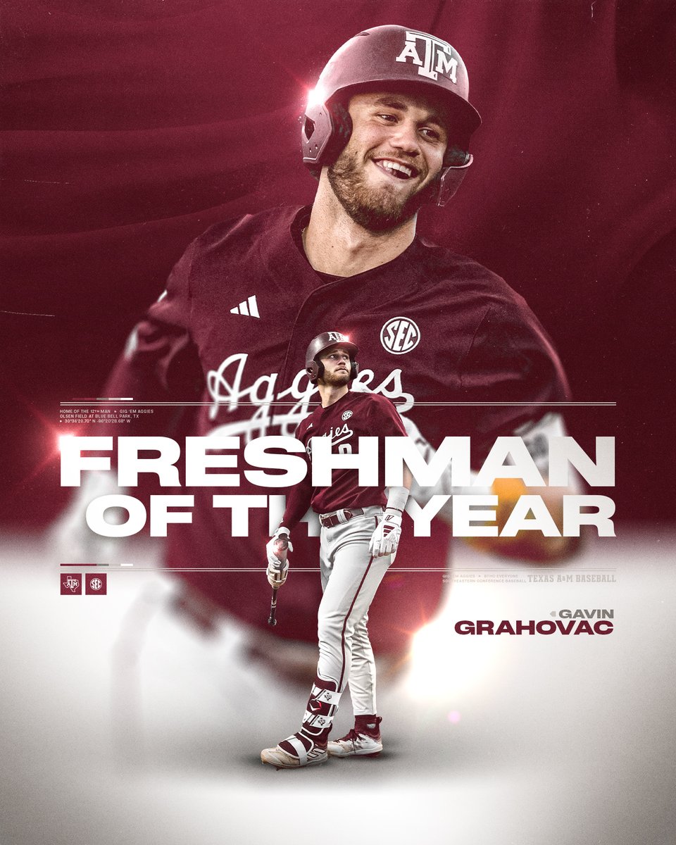 𝐒𝐄𝐂 𝐅𝐑𝐄𝐒𝐇𝐌𝐀𝐍 𝐎𝐅 𝐓𝐇𝐄 𝐘𝐄𝐀𝐑

Gavin Grahovac

🗞️: aggi.es/3UPshef

#GigEm