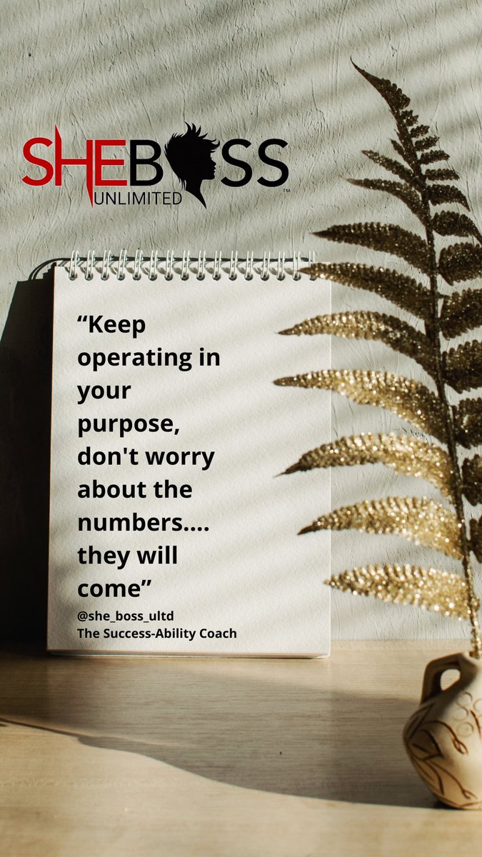 Youe naun focus should be your purpose. Keep showing up.....the numbers will come. #purpose #socialmediapresence #socialmediamanagement #socialpresence #brandawareness #brandrecognition