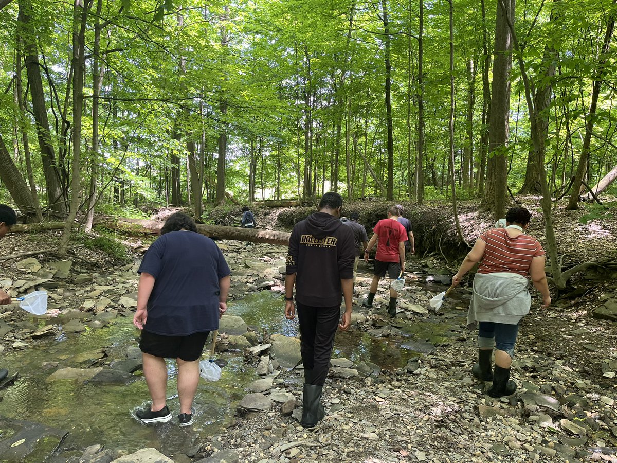 One of my favorite days - creek walking <a href="/theTwinsburgHS/">THS</a>