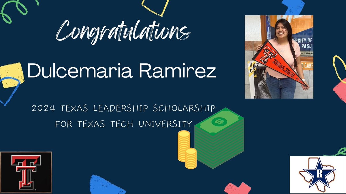 Congratulations to our very own Dulcemaria for being 1 out of 300 across the state of Texas to be admitted to the Texas Leadership Scholars Program. This is 4 year FULL RIDE scholarship. Dulce will be attending Texas Tech University. #riverside4ever <a href="/vlara_82/">Victor A. Lara</a>