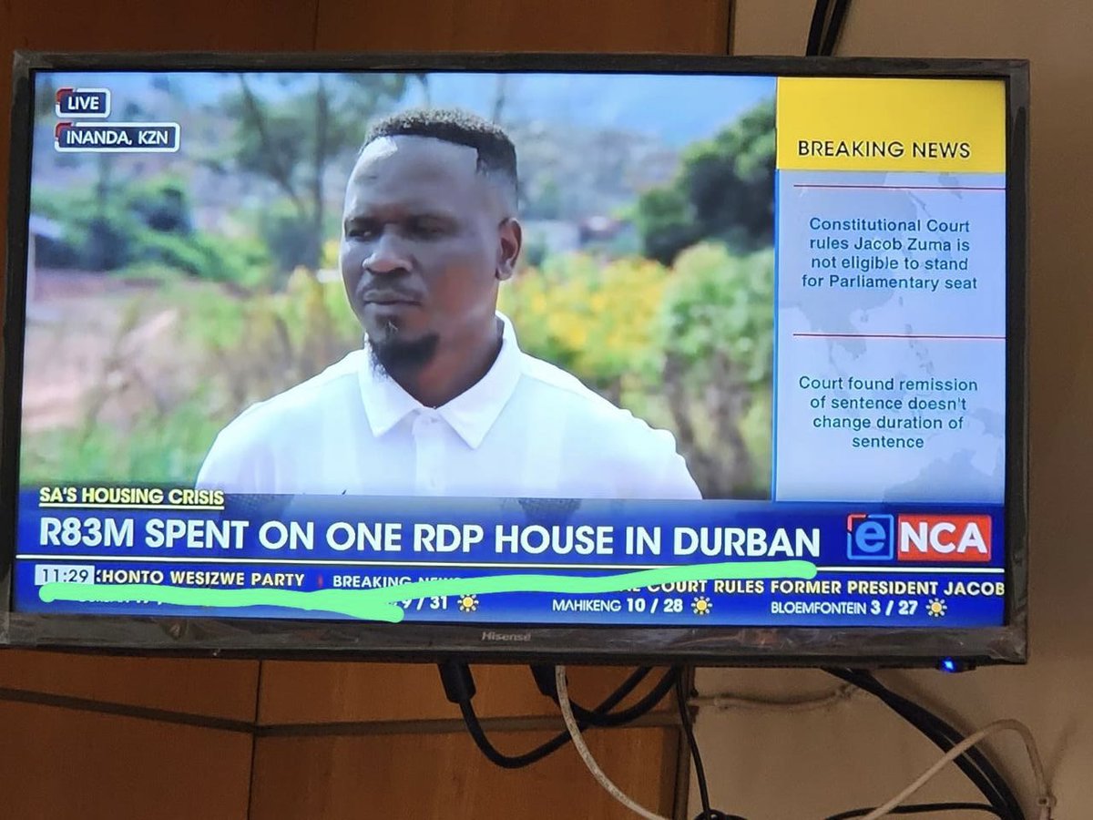 The DA has exposed the ANC and EFF-run eThekwini municipality after they spent R83 million to build ONE house. These parties eat money while claiming to be delivering services!