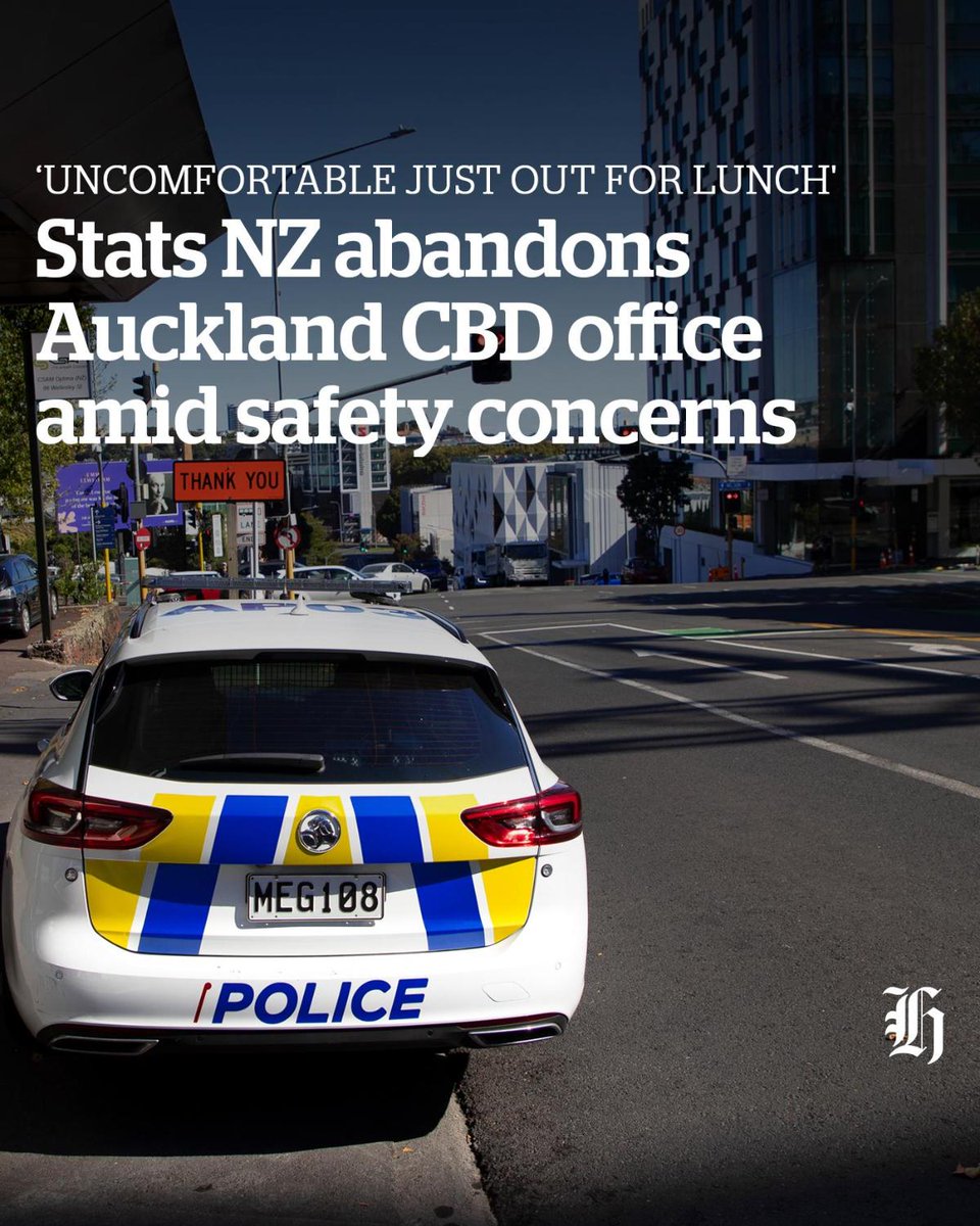 Stats NZ will abandon its office space in Auckland central at the end of this year after numerous staff expressed safety concerns about leaving the premises due to an increasing level of “intimidating behaviour” in the surrounding city streets. 🔗 f2ja.short.gy/wljlxh