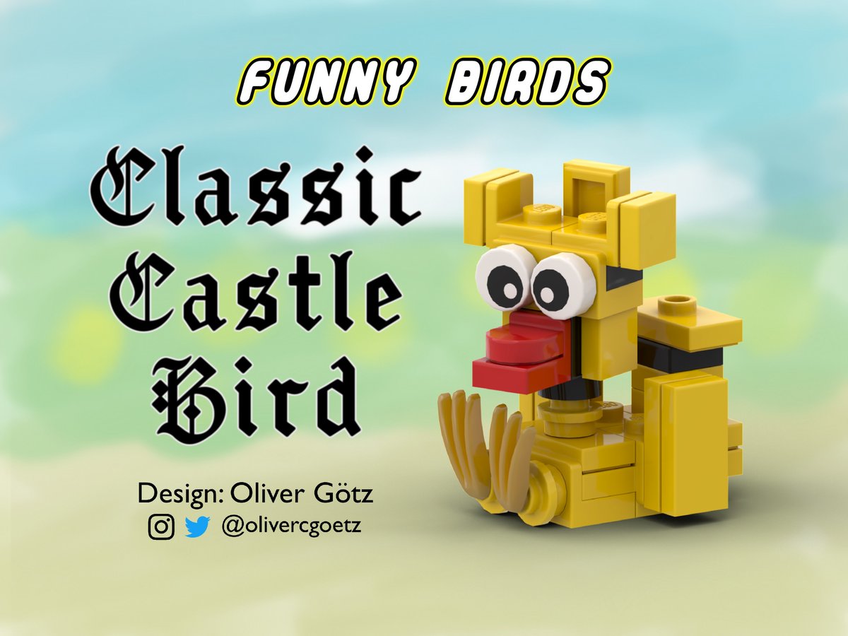 If you thought the Classic Space Bird from yesterday was the silliest thing I can come up with, think again! Here is the Classic Castle Bird! 🤣 Get free instructions on @Rebrickable #LEGO #ClassicCastle #YellowCastle #FunnyBirds #MOC rebrickable.com/mocs/MOC-18426…