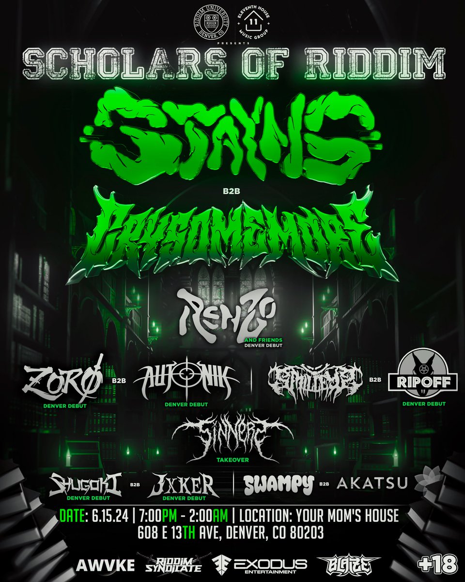Denver !! 6/15 

STACKED🩸

<a href="/WEAREAWVKE/">AWVKE</a>