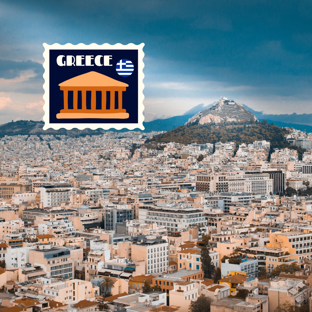 🇬🇷 PASSPORT STAMP: Athens, Greece. Athens is a city steeped in history and mythology, where ancient ruins stand alongside modern marvels. Explore the majestic Acropolis, home to the iconic Parthenon, and wander through the winding streets of Plaka.

#passportstamp #athensgreece