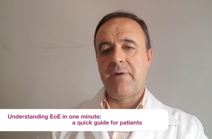 EUREOS_EoE's tweet photo. How is #EoE diagnosed? A topic explained by Dr. @AlfredoLucendo in this video of the EUREOS' series "Understanding EoE in one minute: a quick guide for patients" https://t.co/0gys46RnvF #EuropeanEoEDay @aedeseo @CharityEos @aegastro @SEAIC_Alergia @SEICAP #eosinophil @EimirLab https://t.co/PI8MyYcVMC