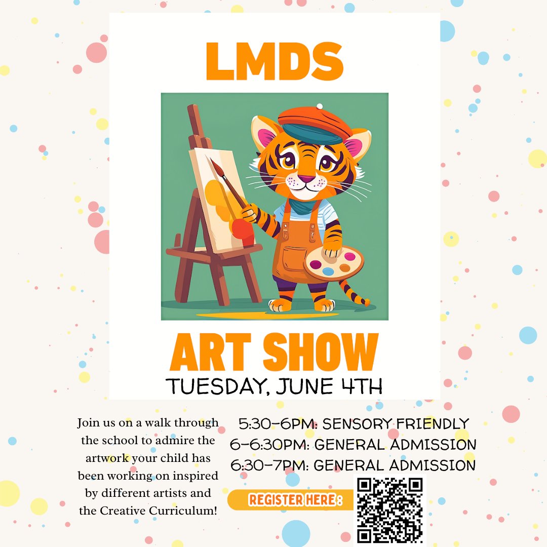 Register for the LMDS 2024 Art Show here: 🎨

barnegat-preschool.ticketleap.com/art-show-2024/