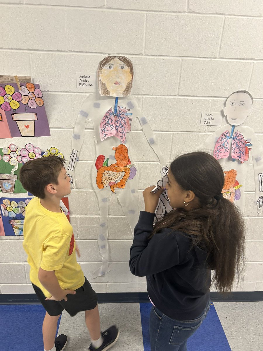Putting the bones on our body system project. Final step! 🦴<a href="/25Lafayette/">Lafayette Estates School #25</a>
